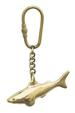 Porte-clé - Requin en laiton - décoration marine