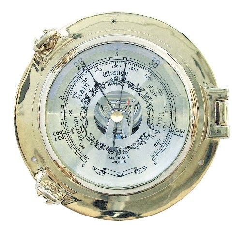Baromètre-Hublot en laiton - décoration marine - Thermomètre, LORDS  Horloges & Baromètres - Décoration marine