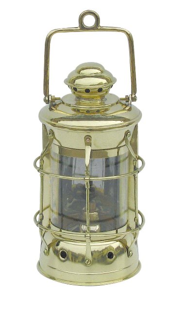 Lampe Nelson - électrique 230V en laiton - décoration marine