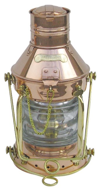 Lampe d\'Ancre - électrique 230V - cuivre - décoration marine
