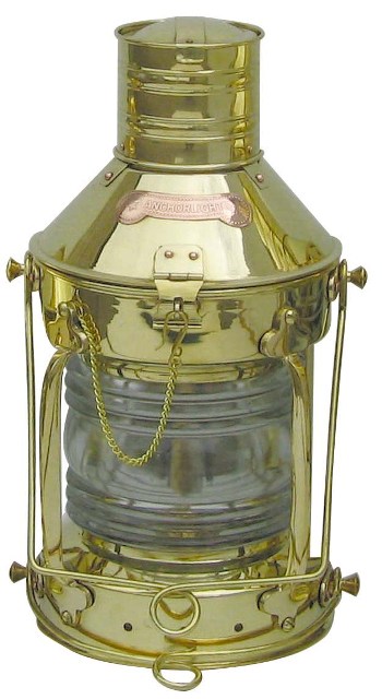 Lampe d\'Ancre - électrique 230V en laiton - décoration marine