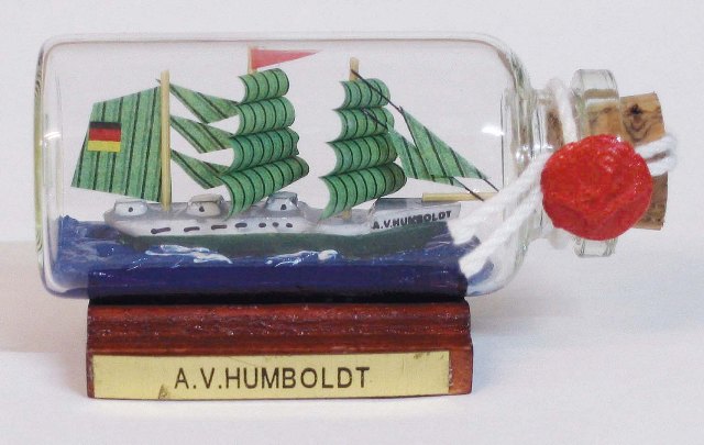 Bateau en bouteille - A.v.Humboldt - décoration marine