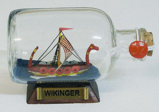 Bateau en bouteille - Wikinger - décoration marine