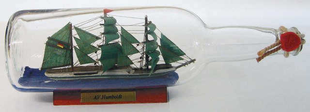 Bateau en bouteille - Alexander v.Humboldt - décoration marine