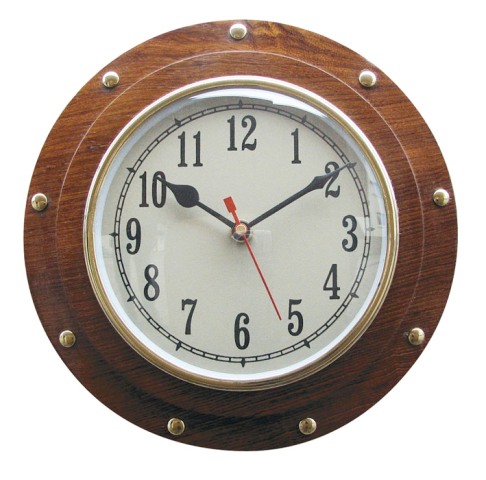 Horloge dans hublot marin - décoration marine