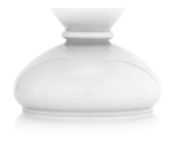Opaline de rechange de Diamètre : 235 mm couleur blanche - décoration marine