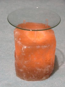 Bougeoir en cristal de sel - décoration marine