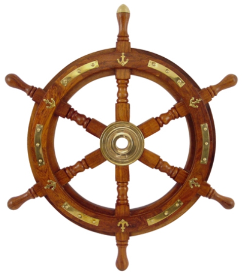 Barre à roue  - décoration marine