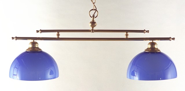 Lampe a suspendre - opaline double - type billard - décoration marine -  décoration-marine - décoration-marine - decoration maritime lampes -a-suspendre
